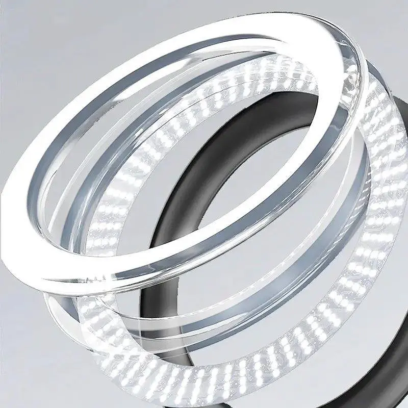 Кольцевая LED лампа со штативом UFT TLL04 диаметр 30 см. Черный - фото 2