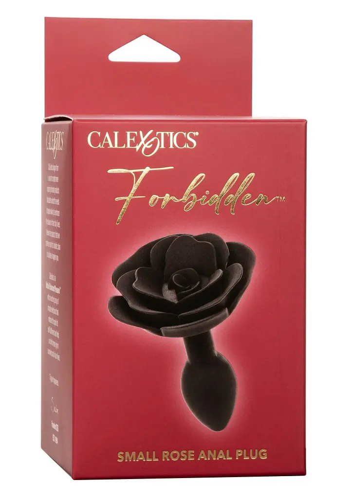 Анальна пробка Calexotics Rose Anal Plug Small, 7.5 см (чорний) - фото 9
