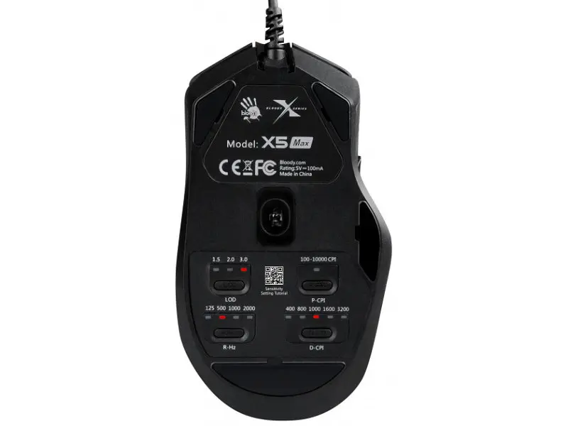 Миша A4 Tech Bloody X5 Max Black - фото 6