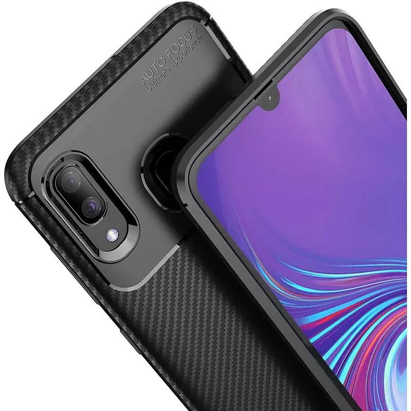 Чохол-накладка Toto TPU Carbon Fiber 1.5 mm Case Samsung Galaxy A30 Black - фото 7