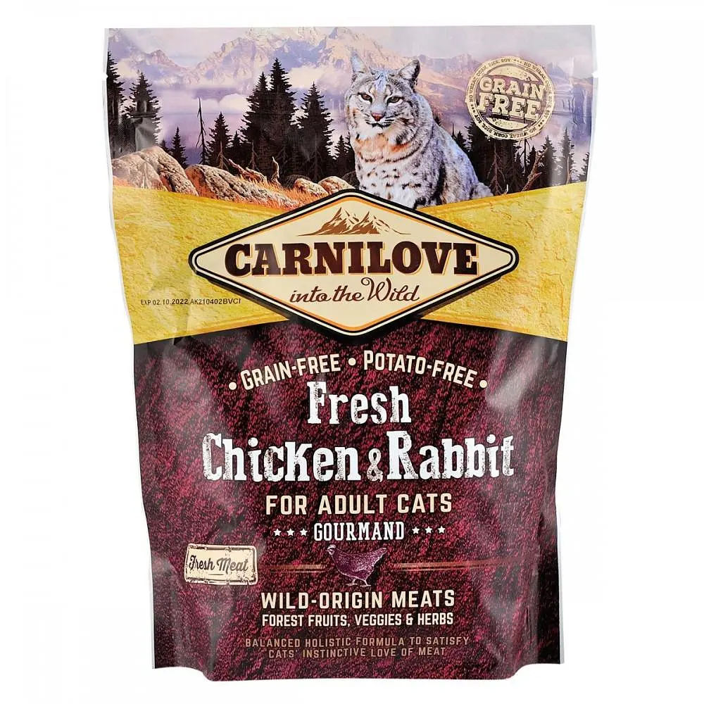 Сухий корм Carnilove Fresh Chicken & Rabbit Карнілав для котів, курка та кролик, 400 г (170873/527373)