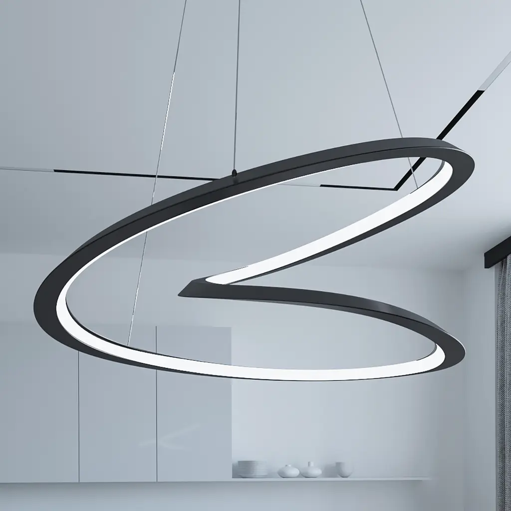 Люстра MJ-Light HELIX D800 4000K BK 12028 - фото 3