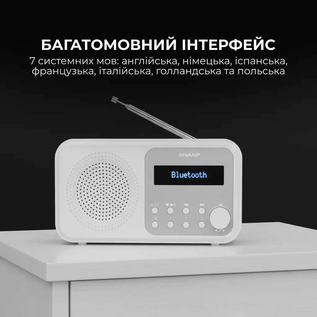 Радіоприймач Sharp DR-P420 White - фото 8