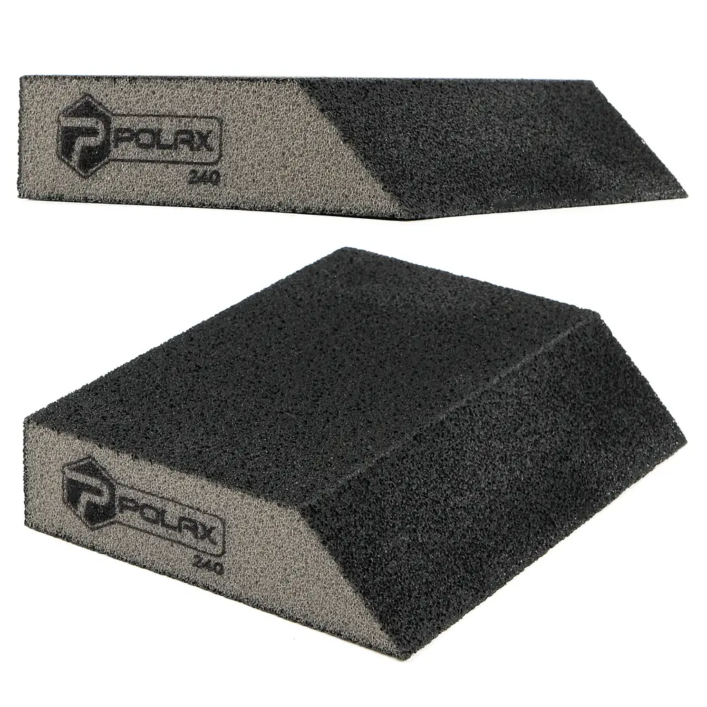 Губка шліфувальна P240 Polax кутова 110х90х25 мм (54-187) - фото 3