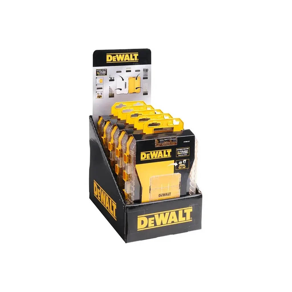 Ящик для інструментів DeWALT для біт системи TSTAK Tough Case М із футляром-2 шт, касетами для біт 6 шт. (DT70803) - фото 5