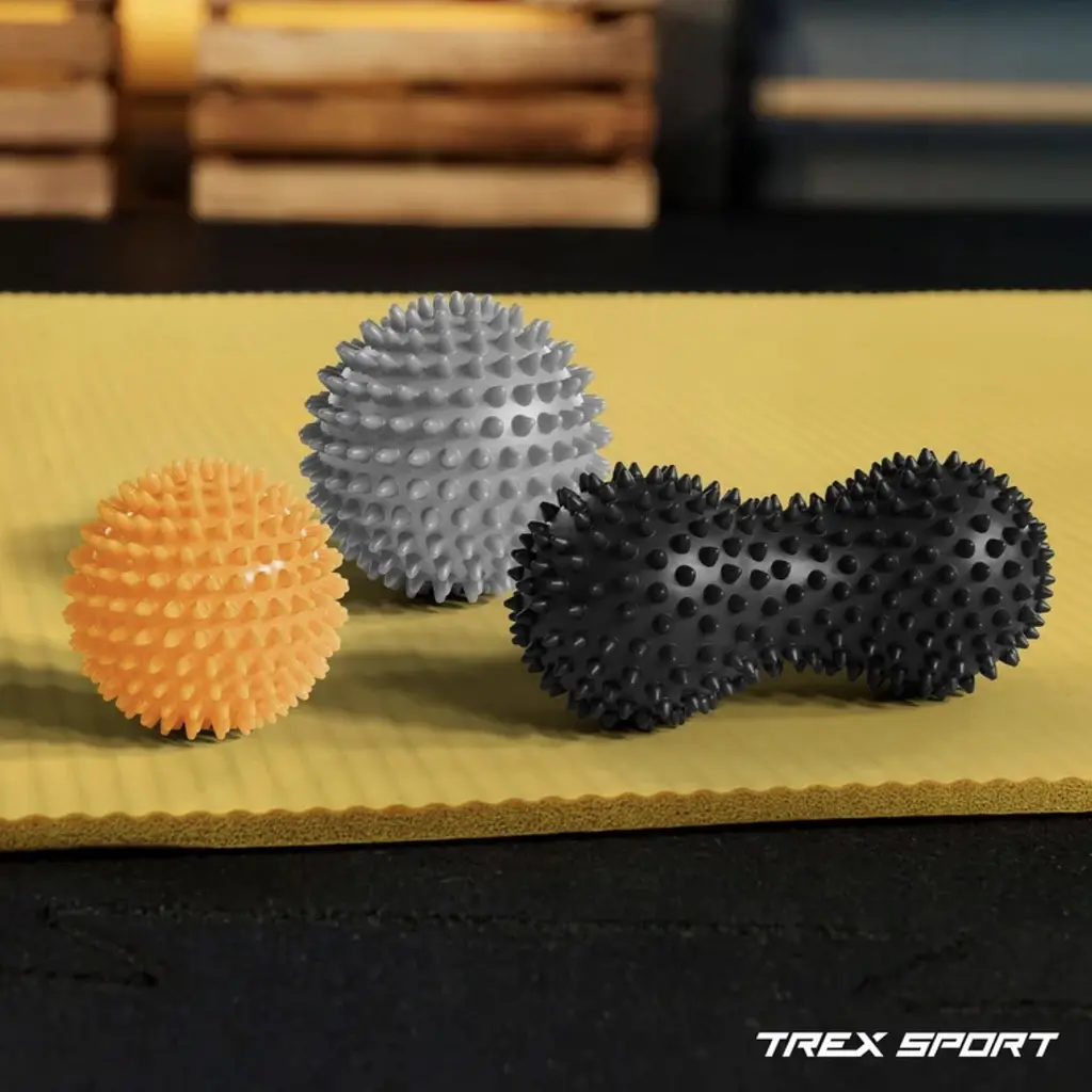 Набір масажних м'ячів Trex Sport TX-003MSB 3в1 для йоги та фітнесу PVC - фото 11