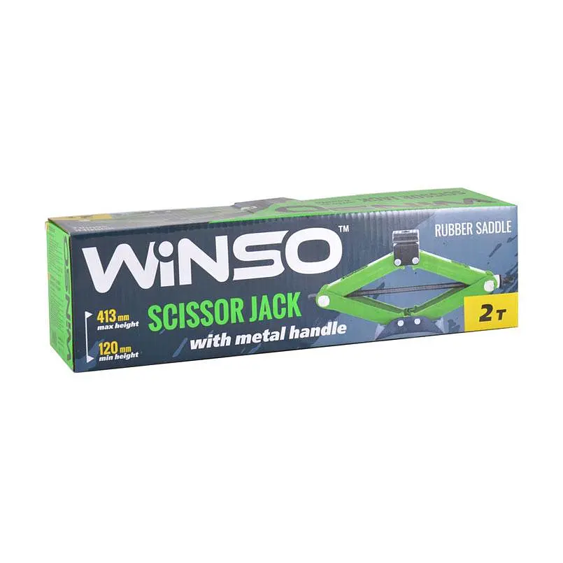 Домкрат ромбовий Winso 2 т 120-413 мм (122100) - фото 4