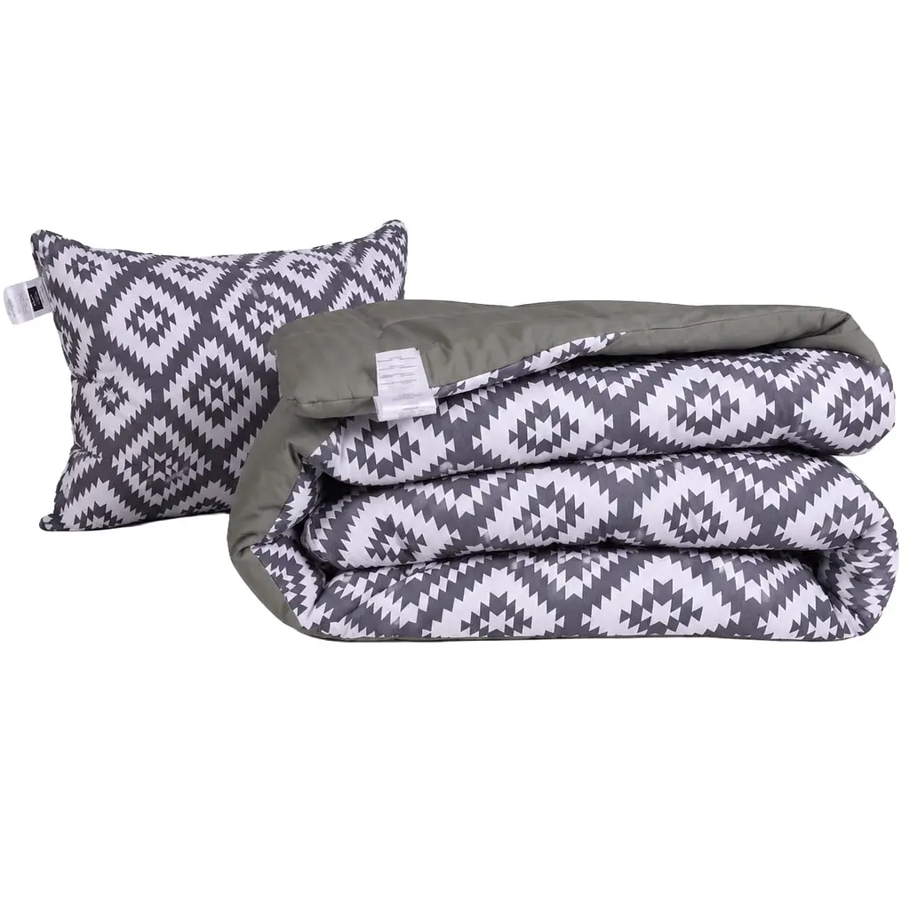 Ковдра MirSon Сolor Fun Line Silver Geo Zebra Thinsulate двоспальна 172 х 205 см (2200014313211) - фото 3