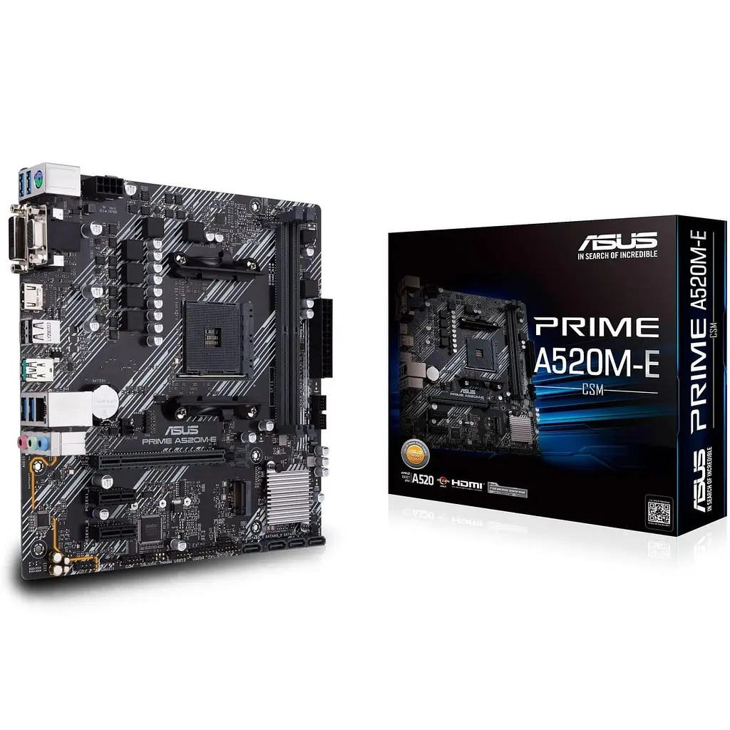 Материнська плата ASUS PRIME A520M-E/CSM (PRIME A520M-E/CSM) (Socket AM4, AMD A520, Micro-ATX) - фото 6