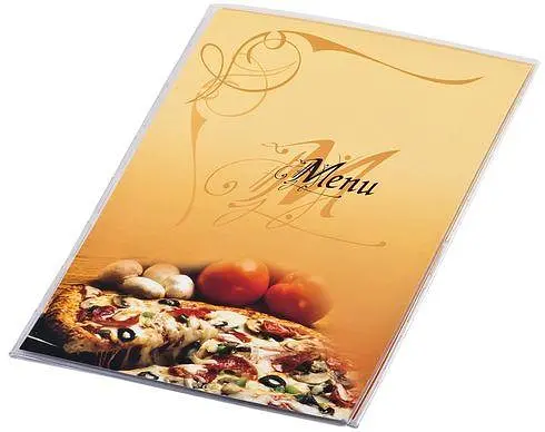 Папка для меню А4, тристороння, прозора PIZZA 0309-0046-99 - фото 3