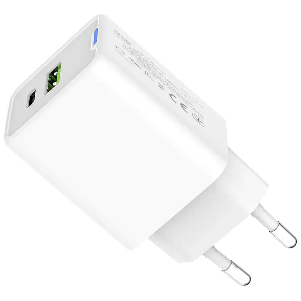 Зарядний пристрій ColorWay C101E GaN Mini 45 Вт PD PPS USB-C + USB-A QC 4.0 білий (CW-CHS060PD-WT) - фото 6