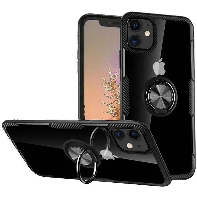 Чохол Primolux Ring Magnetic Stand для Apple iPhone 11 Black - фото 2