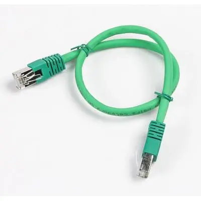 Патч-корд 0.5м S/FTP Cat 6A CU LSZH green Cablexpert (PP6A-LSZHCU-G-0.5M) - фото 2
