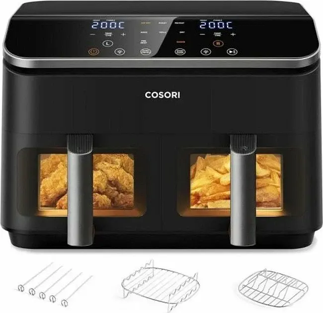Мультипіч (аерофритюрниця) COSORI Dual Basket 8.5-Litre CAF-R901-AEU