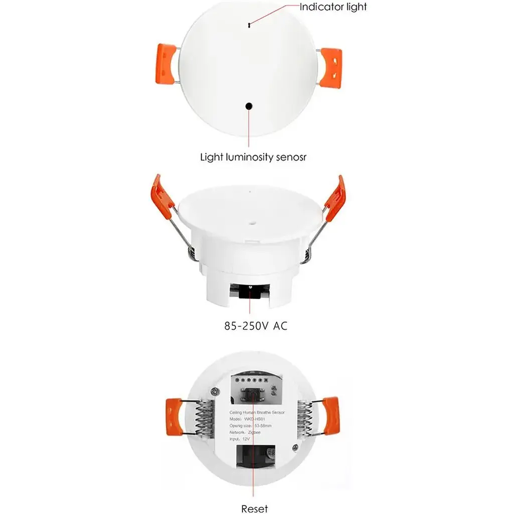 Датчик освітлення Tuya WKD-PIR06 Wi-Fi 5.8G - фото 3