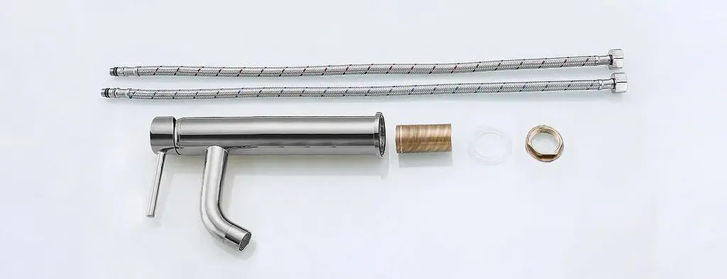 Смеситель для умывальника Rea Lungo chrome хром высокий REA-B4104, Хром - фото 6