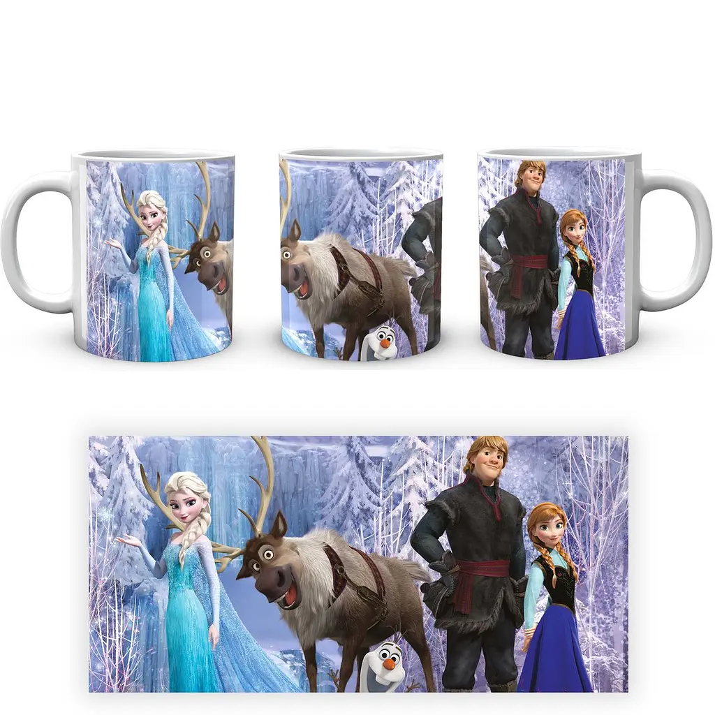 Кружка GeekLand Frozen Холодное Сердце Эльза Кристофф Анна FZ.002.19 330 мл белая - фото 4