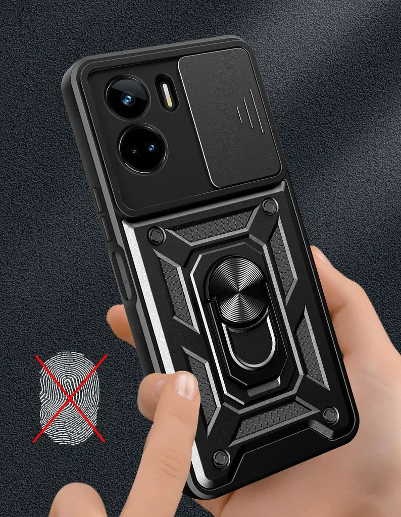 Чохол до мобільного телефона BeCover Military Honor 90 Lite Black (710999) - фото 4