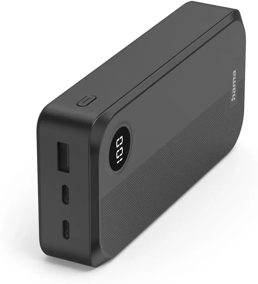 Hama Акумулятор портативний літій-іонний Power Bank Hama 20000 мА·рік, 2хUSB-C/USB-A, black - фото 3