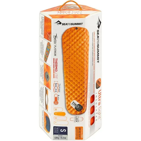 Надувной коврик Sea To Summit Air Sprung Comfort UltraLight Insulated Mat Small Оранжевый - фото 7