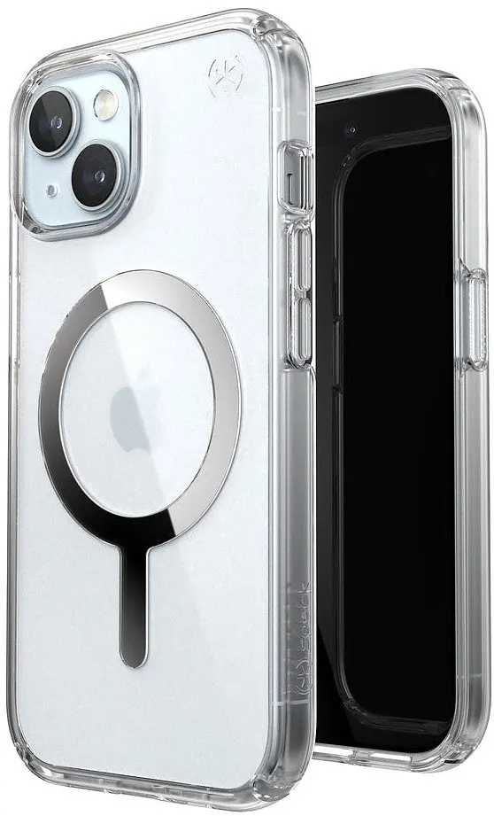 Оригінальний протиударний чохол для iPhone 13/14/15 Speck Presidio Clear Case MagSafe прозорий (150553-3240) - фото 9