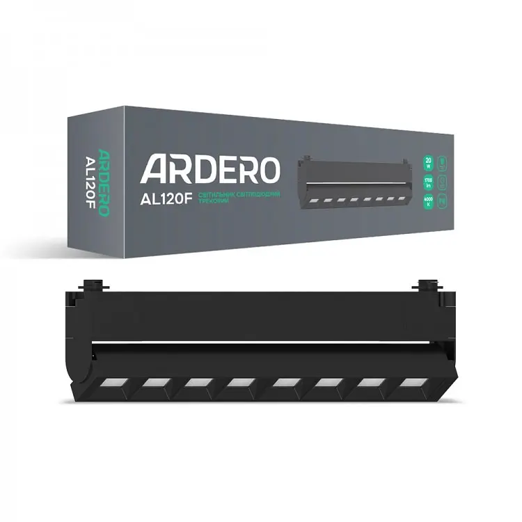 Светодиодный трековый поворотный светильник Ardero AL120F 20 Вт 4000K (80158) - фото 2