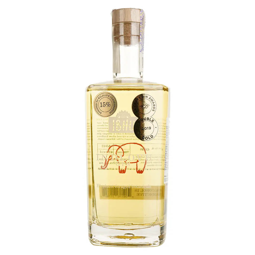 Уценка. Джин Ibhu Indlovu Elephant-Foraged Botanicals Gin 43% 0.7 л - фото 3