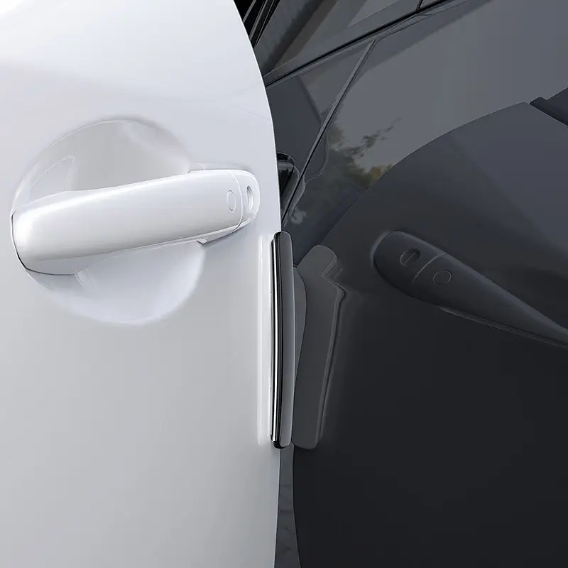 Комплект із 4 накладок смужок для дверей Baseus Streamlined car door bumper - фото 4