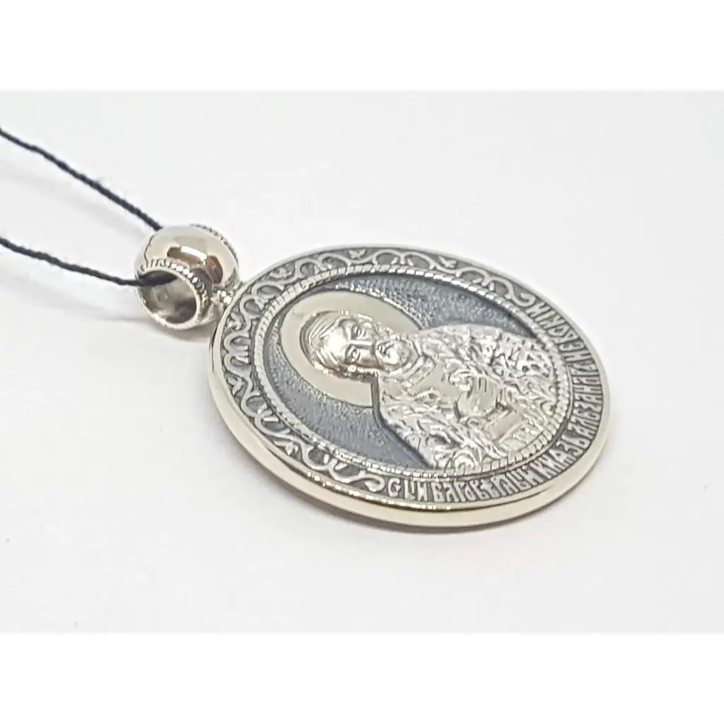 Золота підвіска Харківська ювелірна фабрика-ікона Олександр Невський. 11585-ЧБЕЛ - фото 2