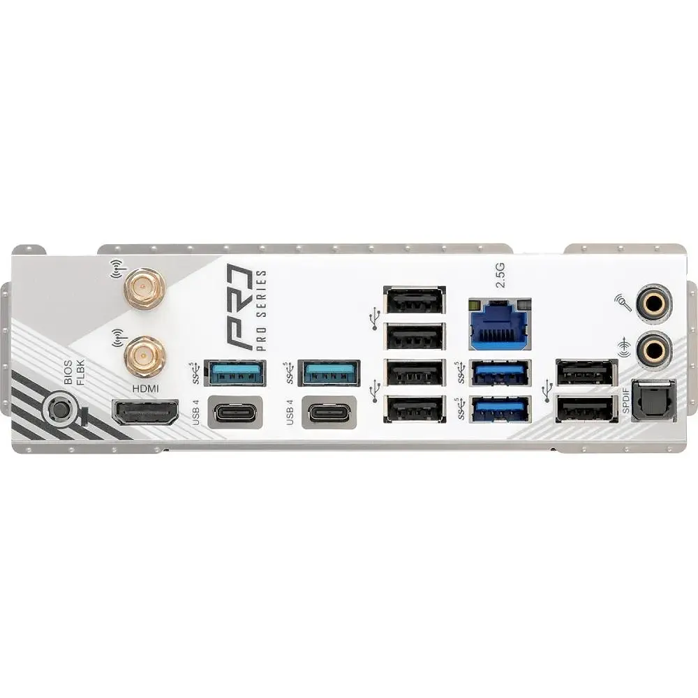 Материнська плата ASRock X870 PRO RS WIFI (AM5/X870, 4xDDR5, 2xPCIex16, HDMI/USB4, 4xSATA, 3xM.2, 2.5GLan, ATX) - фото 4