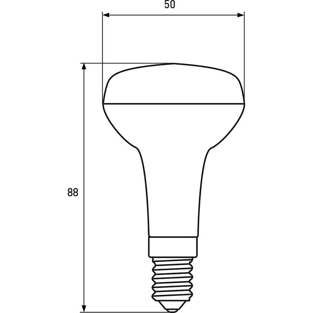 Світлодіодна лампа Eurolamp LED Ecological Series, R50, 6W, E14 4000K (LED-R50-06144(P)) - фото 3