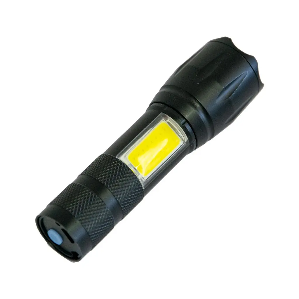 Мощный аккумуляторный фонарик ручной micro USB тактический LED фонарь карманный - фото 4