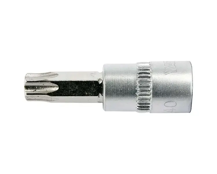 Головка торцева Yato квадрат 1/4" TORX Т40 L= 37 мм (YT-04307) - фото 2