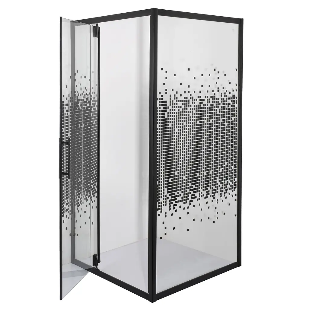 Душова кабіна Bravo Morava 90B N Mosaic 000023256, Чорний матовий, інтимато - фото 2