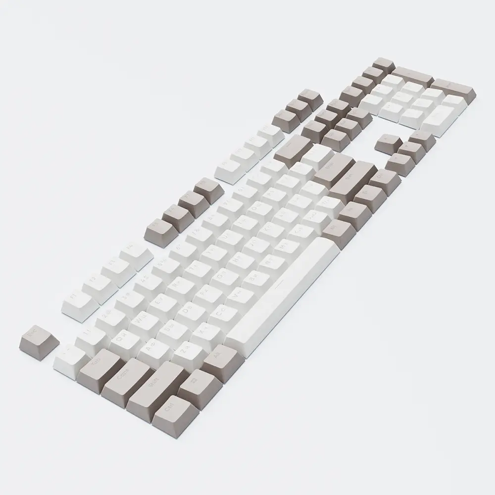 Набір кейкапів Dark Project Keycaps PBT Dark Project KS-48 (DP-KS-0048) сiро-бiлi - фото 3