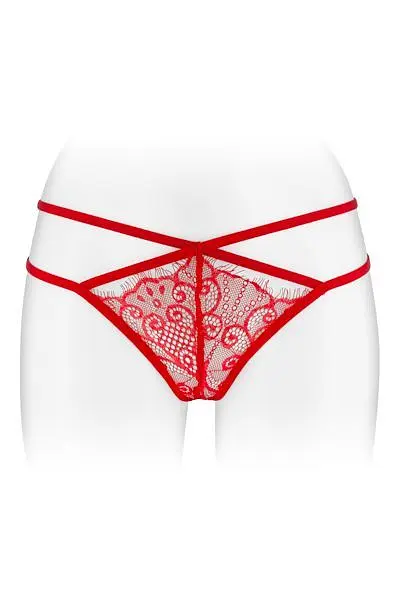 Трусики-стрінги Fashion Secret MYLENE Red з подвійною лінією стегна Fashion Secret SO2256 94659