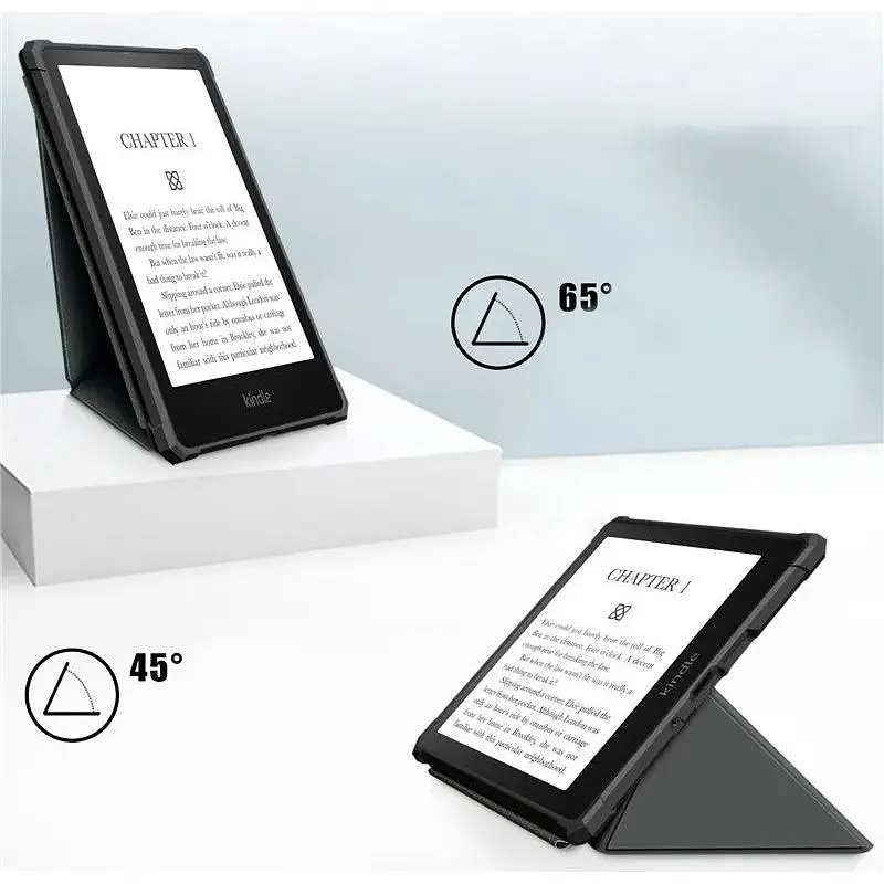 Чехол-книжка BeCover Ultra Slim Origami для Amazon Kindle Paperwhite 11th Gen 2021 Gray (707221) [100916] - фото 3