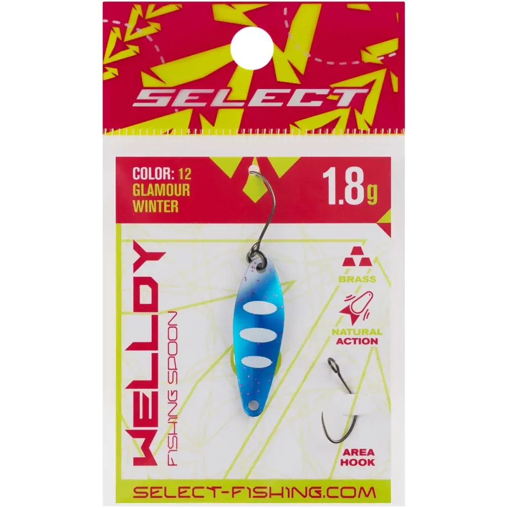 Блешня Select Welldy 1.8g 31mm #12 Glamour Winter - фото 2