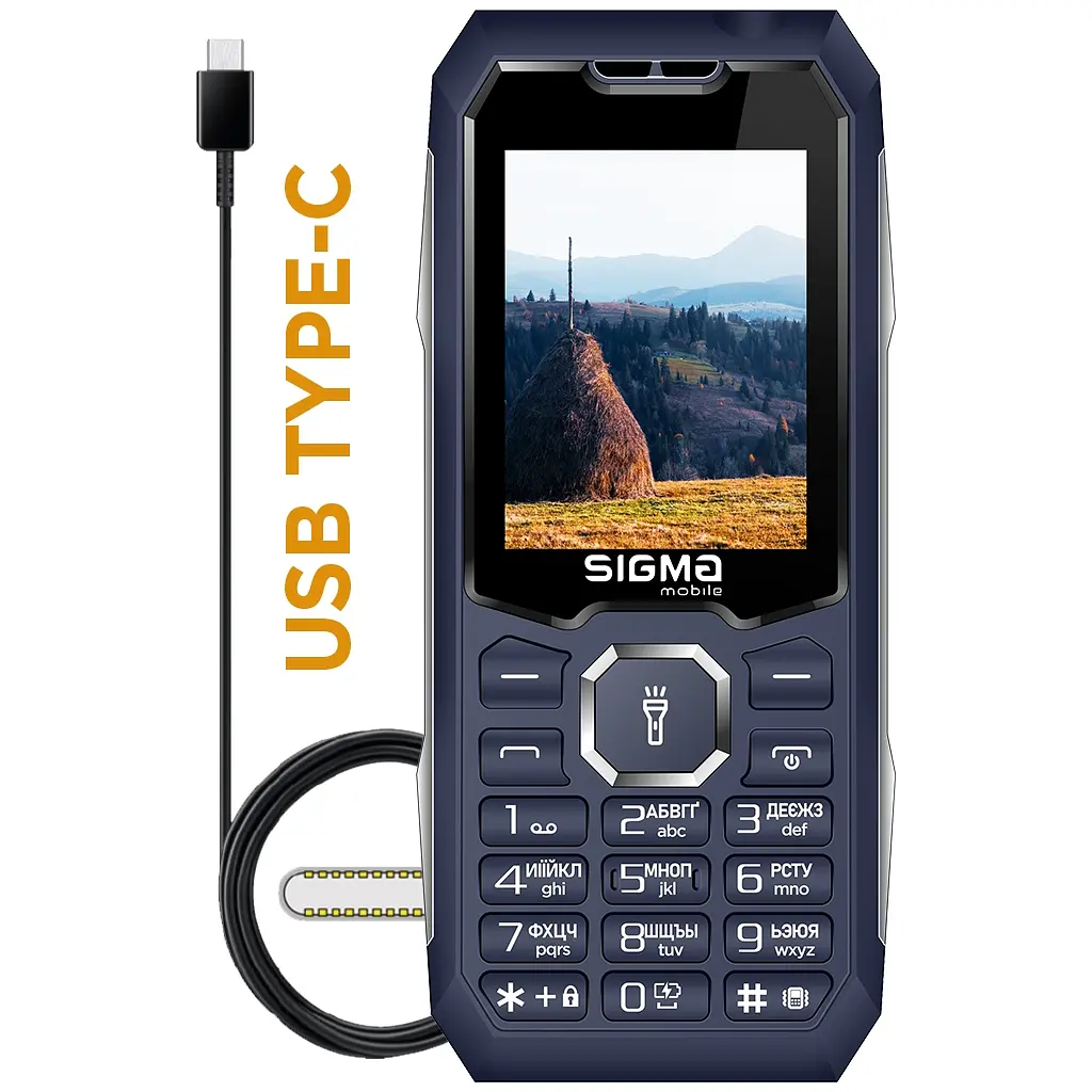 Мобільний телефон Sigma X-style 341 BRO Type-C Blue (4827798368428) - фото 2