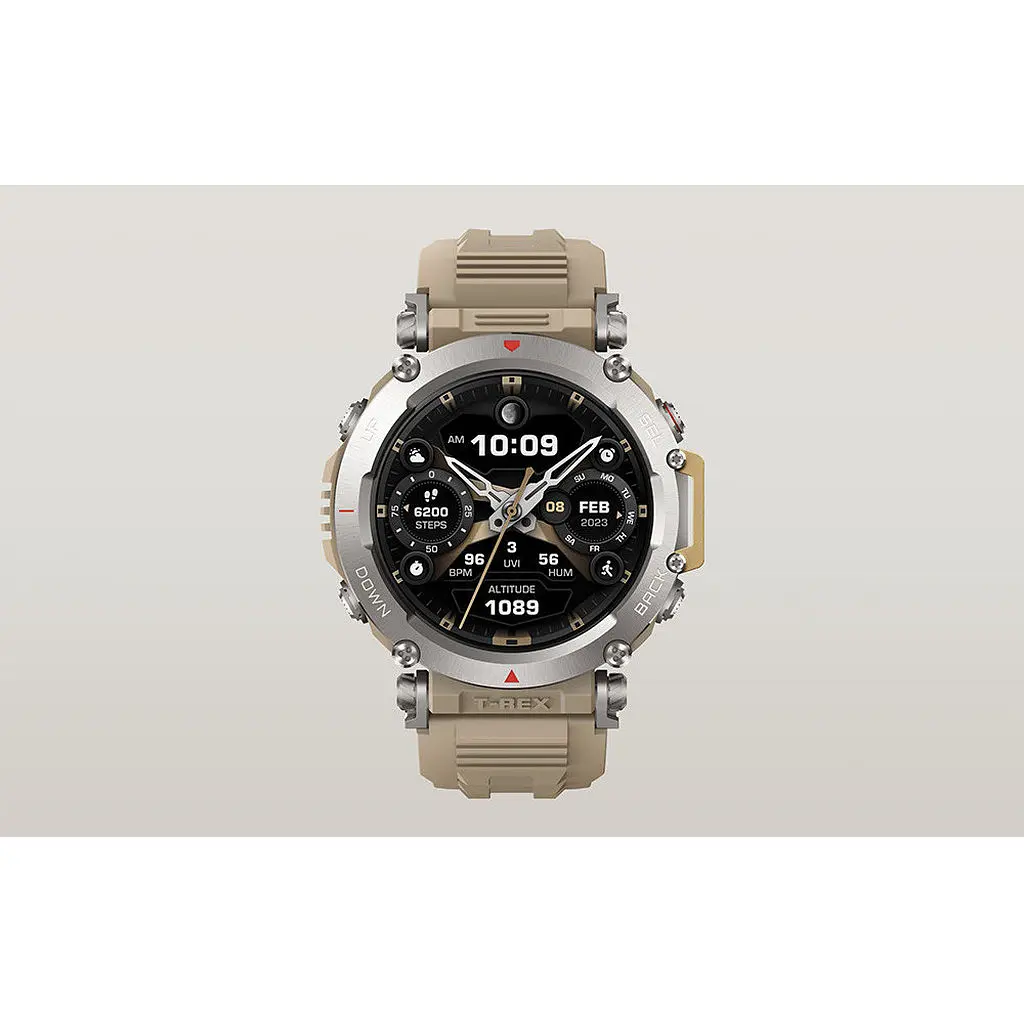 Смарт часы защищённые Amazfit T-Rex Ultra Sahara бежевые - фото 4