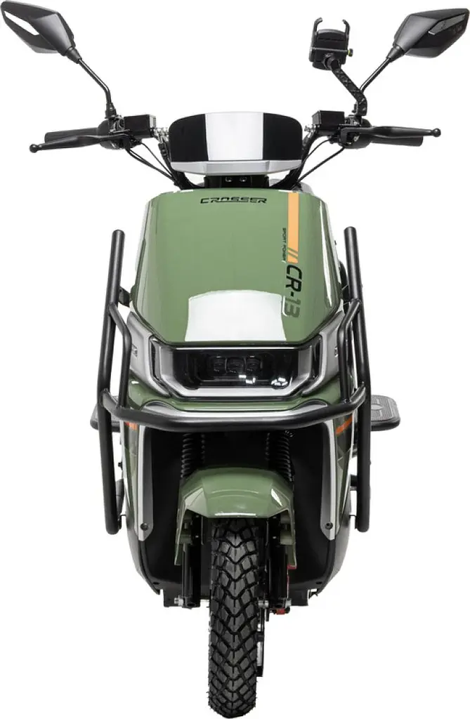 Электроскутер Двухместный Crosser CR13 (2000W, Графеновая батарея 72V/24Ah) Зеленый - фото 6
