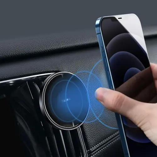 Автотримач Baseus Magnetic Car Mount (For Dashboards and Air Outlets) 2in1 чорний SULD-01 - фото 8