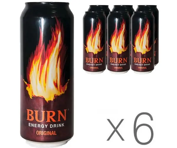 Напій енергетичний безалкогольний Burn Original з/б 0.5 л 6 шт. - фото 2