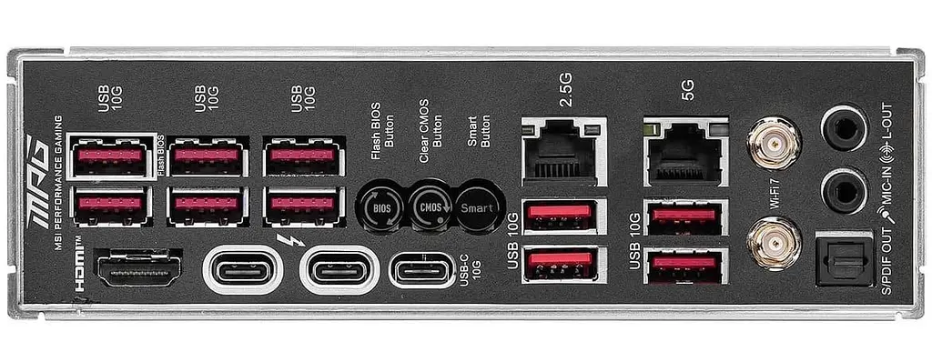 Материнська плата MSI MPG Z890 CARBON WIFI (MPG Z890 CARBON WIFI) (Socket 1851, Intel Z890, ATX) - фото 4