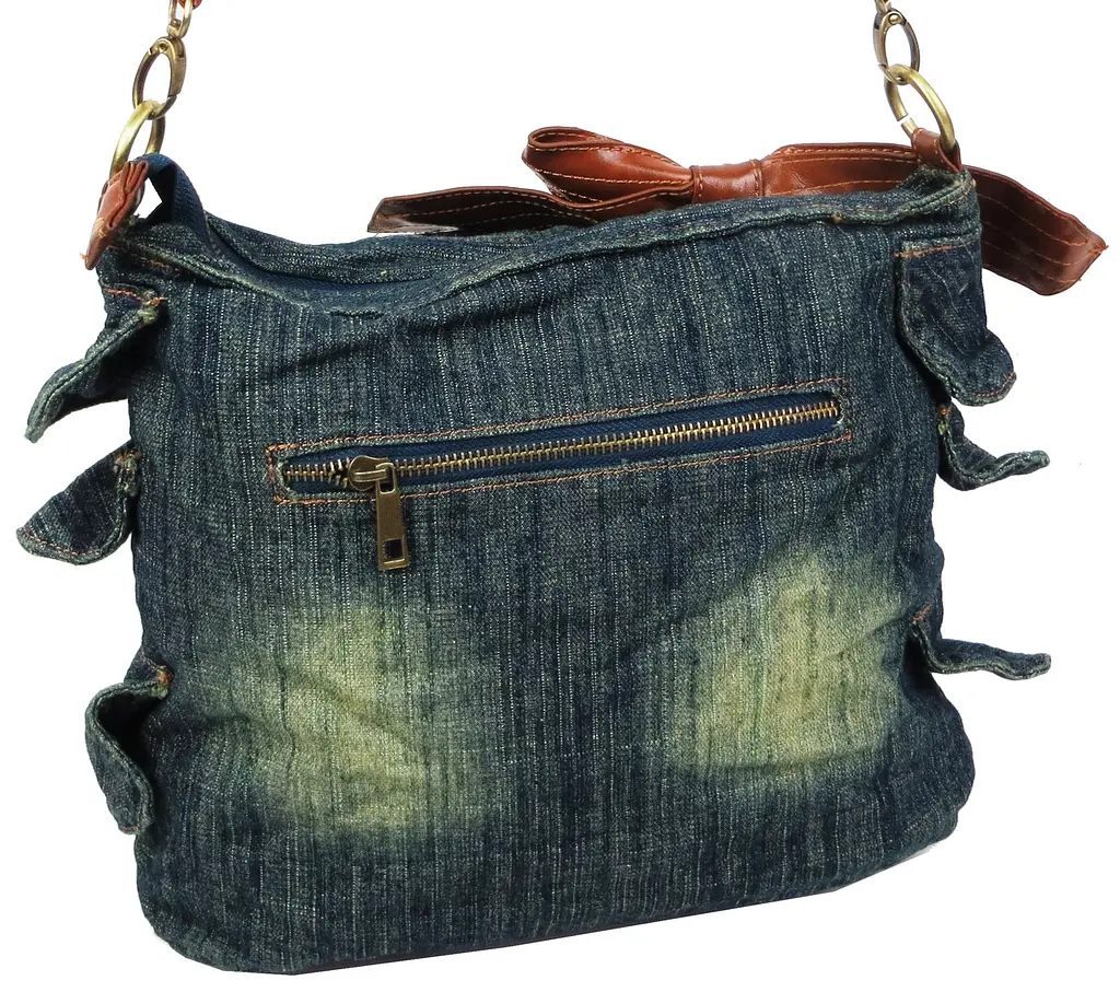 Жіноча джинсова сумка Fashion Jeans6012 Темно-синя - фото 7