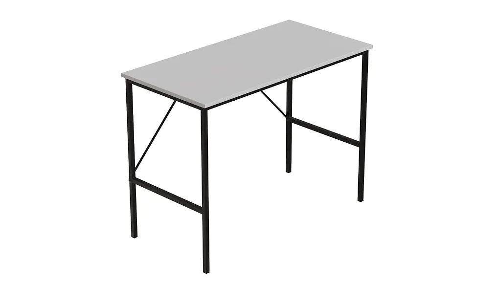 Стіл письмовий Line Тайм Ferrum-decor 750x1000x500 Чорний метал ДСП Біле 16 мм (FRD-104864) - фото 5