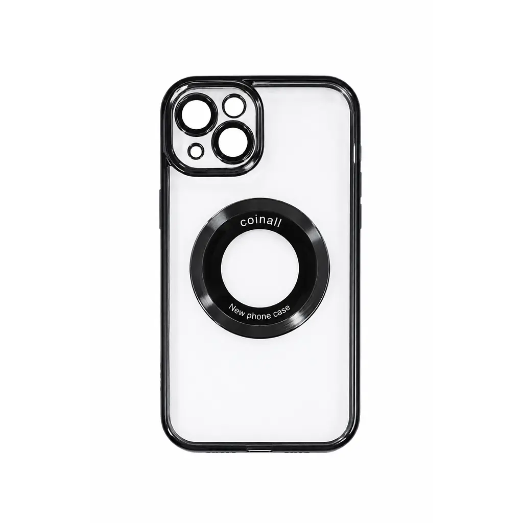 Магнітний чохол XON PhoneCase Magnetic для iPhone 13 (PCMC1113100B 7942) Чорний/Прозорий