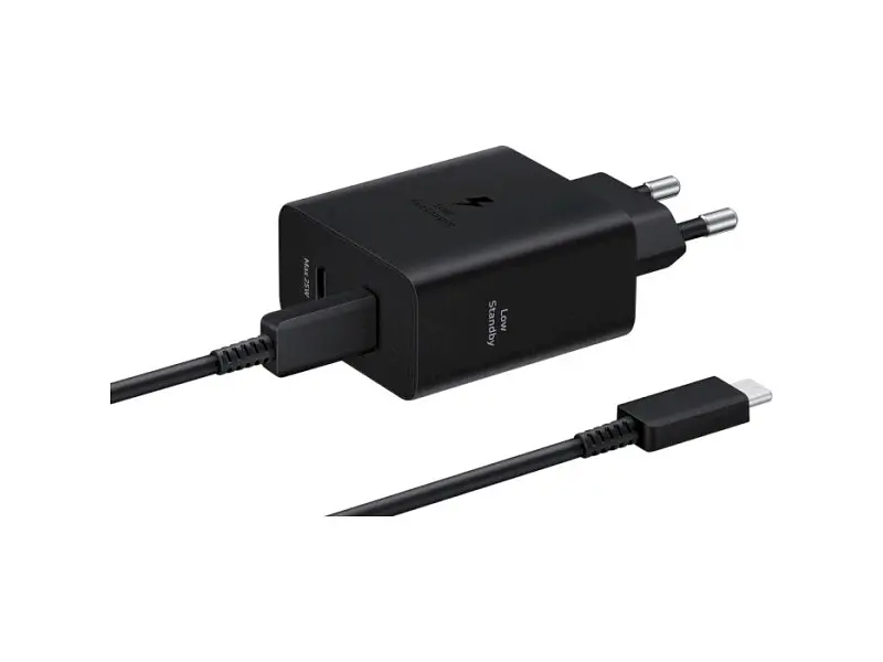 Мережевий зарядний пристрій Samsung EP-T5020X 50 W Type-C to Type-C cable Black (EP-T5020XBE) - фото 4