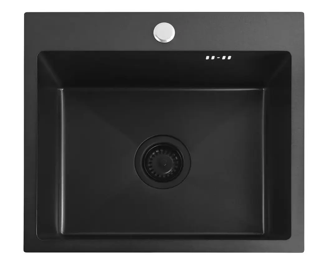 Кухонна мийка Rea Leo 50 500x450 мм black ZLE-06005 - фото 4