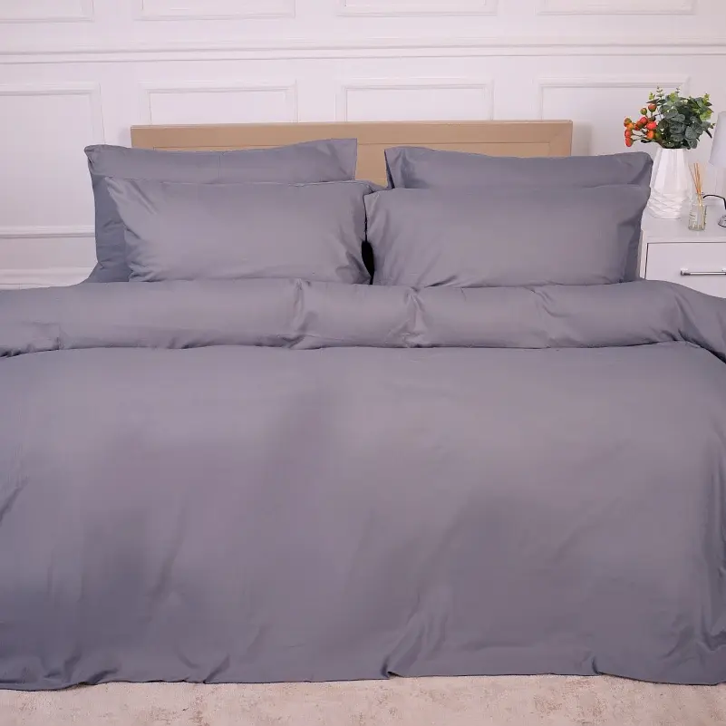 Простирадло на резинці MirSon Фланель 001 Ash grey 80x160 см (2200009647765) - фото 4